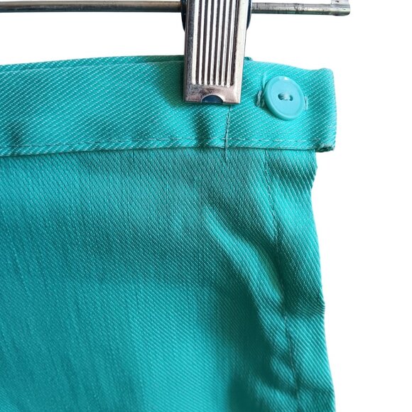 26" Vintage 1960's Womens Shorts Medium Rockabilly HIGH WAIST COUNTRY FRAY Blue - Picture 2 of 6